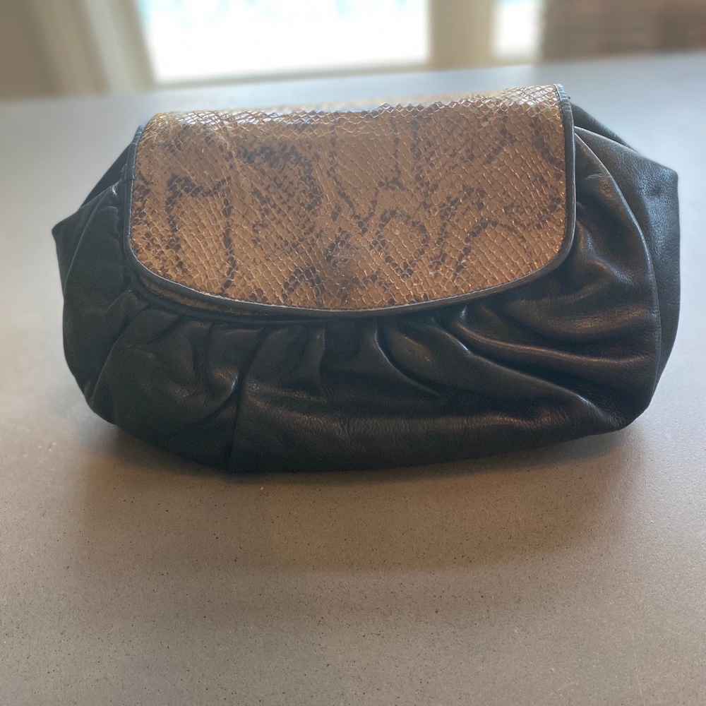 Rare Fendi Vintage Snake Python Clutch/Strap Handbag